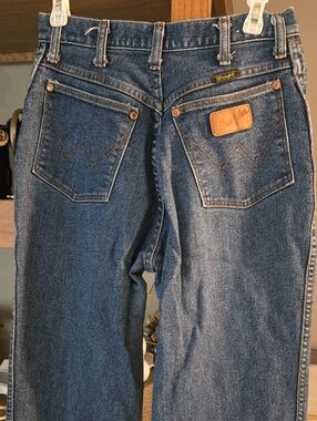 Wrangler Dark Blue Straight-Leg Jeans